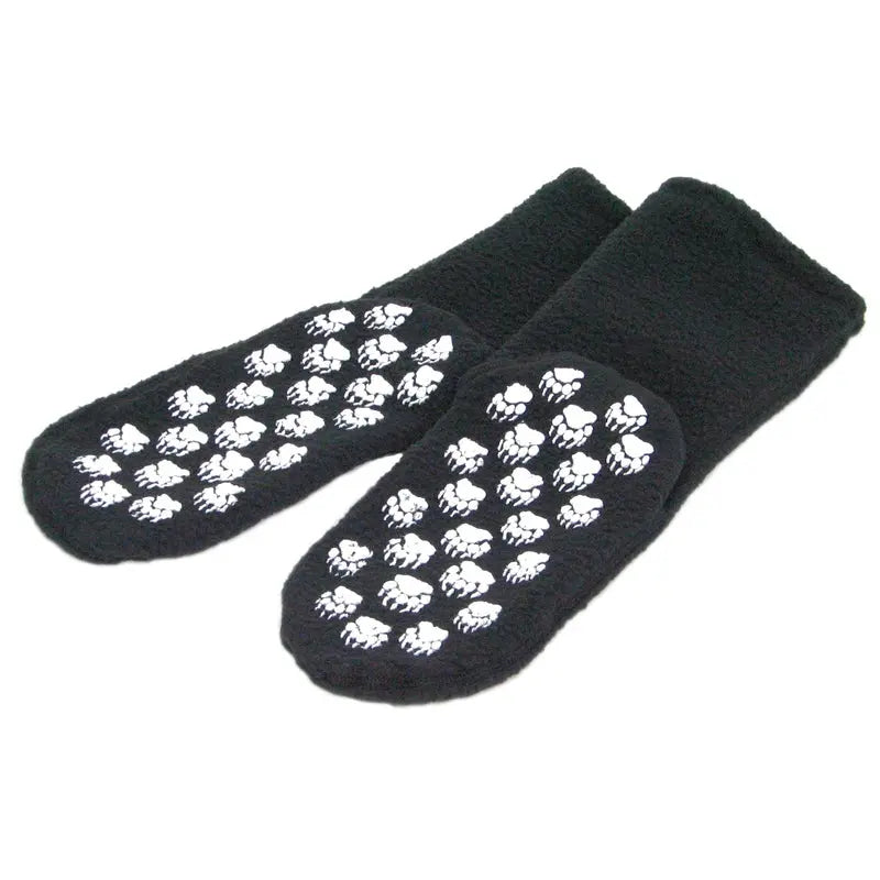 Polar Feet SUPER STRETCHY Fleece Socks - Black Polar Feet® LLC