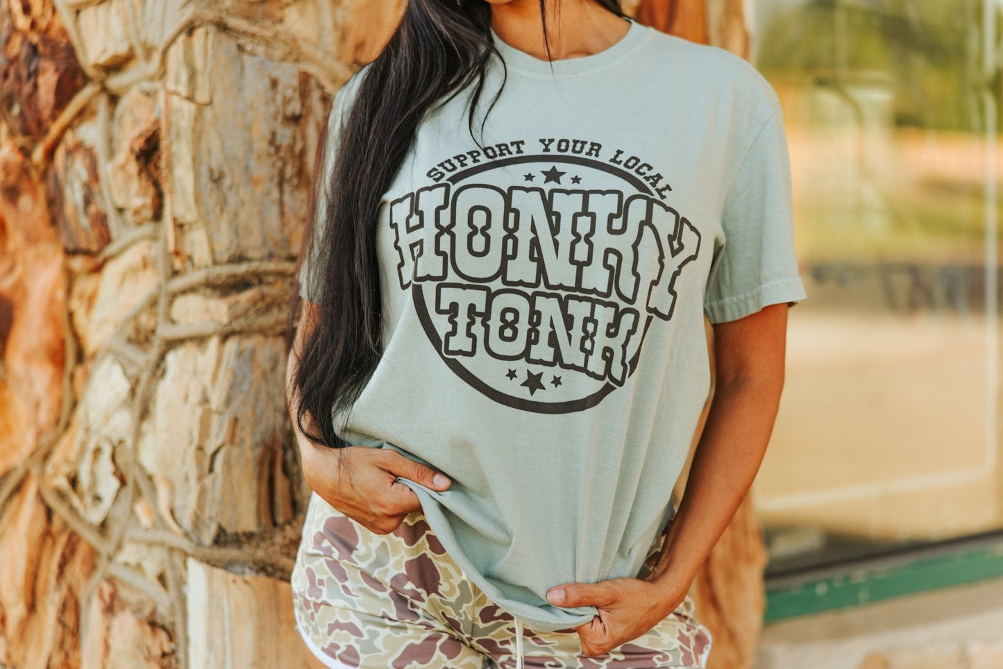 Support Local Honky Tonk Graphic Tee Wild Junkie