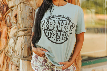 Support Local Honky Tonk Graphic Tee Wild Junkie