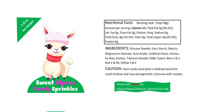Sweet Alpaca Sprinkles Candy Purely Alpaca