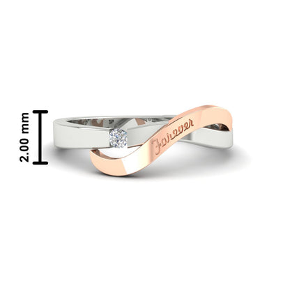 Swirl Love Mens Wedding Ring Fascinating Diamonds