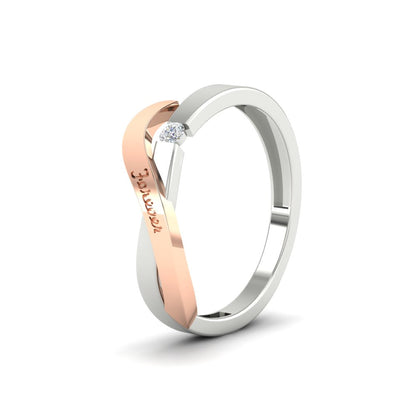 Swirl Love Mens Wedding Ring Fascinating Diamonds