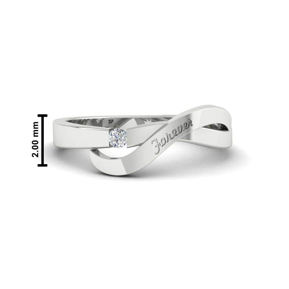 Swirl Love Mens Wedding Ring Fascinating Diamonds