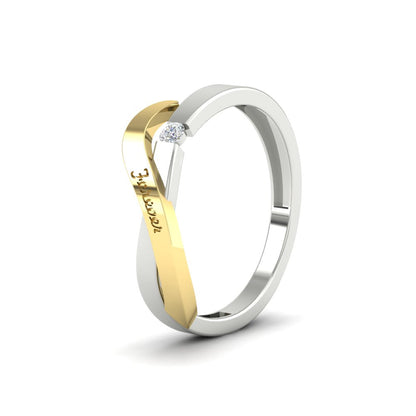 Swirl Love Mens Wedding Ring Fascinating Diamonds