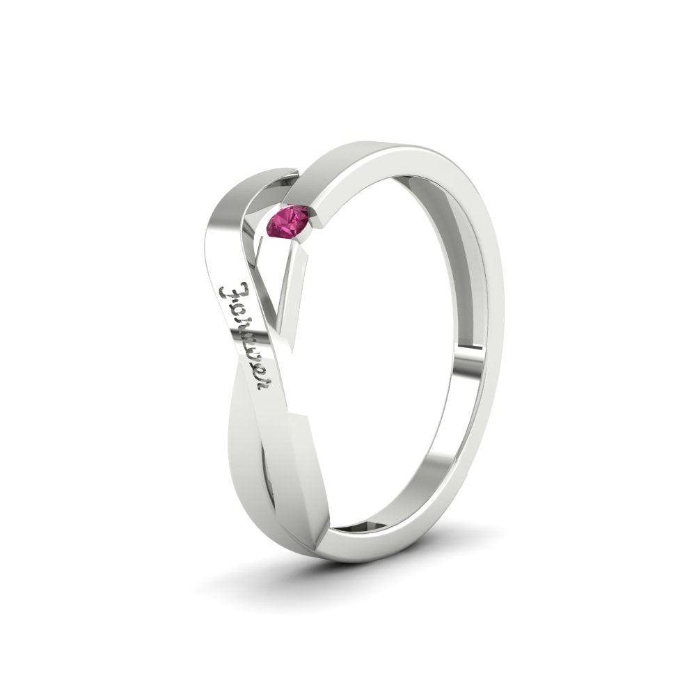 Swirl Love Mens Wedding Ring Fascinating Diamonds