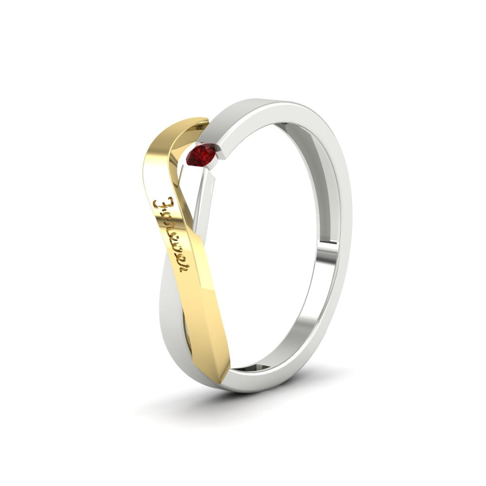 Swirl Love Mens Wedding Ring Fascinating Diamonds