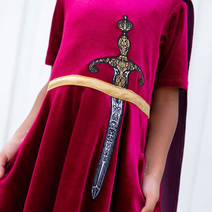 Sword and Cape Ballerina Style Short Sleeve Dress with Pockets Princess Awesome & Boy Wonder