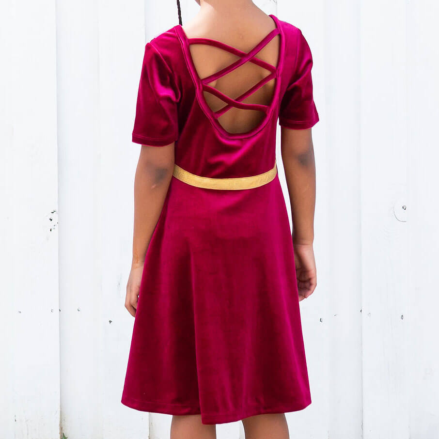 Sword and Cape Ballerina Style Short Sleeve Dress with Pockets Princess Awesome & Boy Wonder