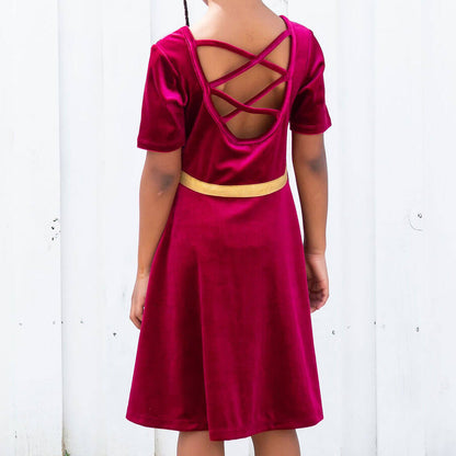 Sword and Cape Ballerina Style Short Sleeve Dress with Pockets Princess Awesome & Boy Wonder