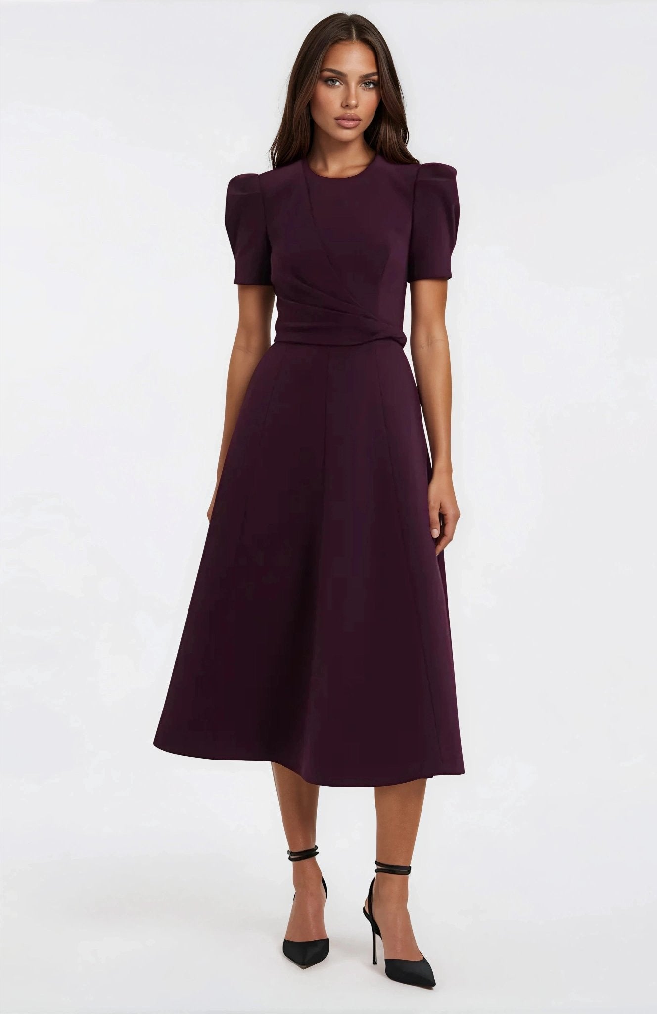 Syrah Midi Dress – Blackberry XO, Tina