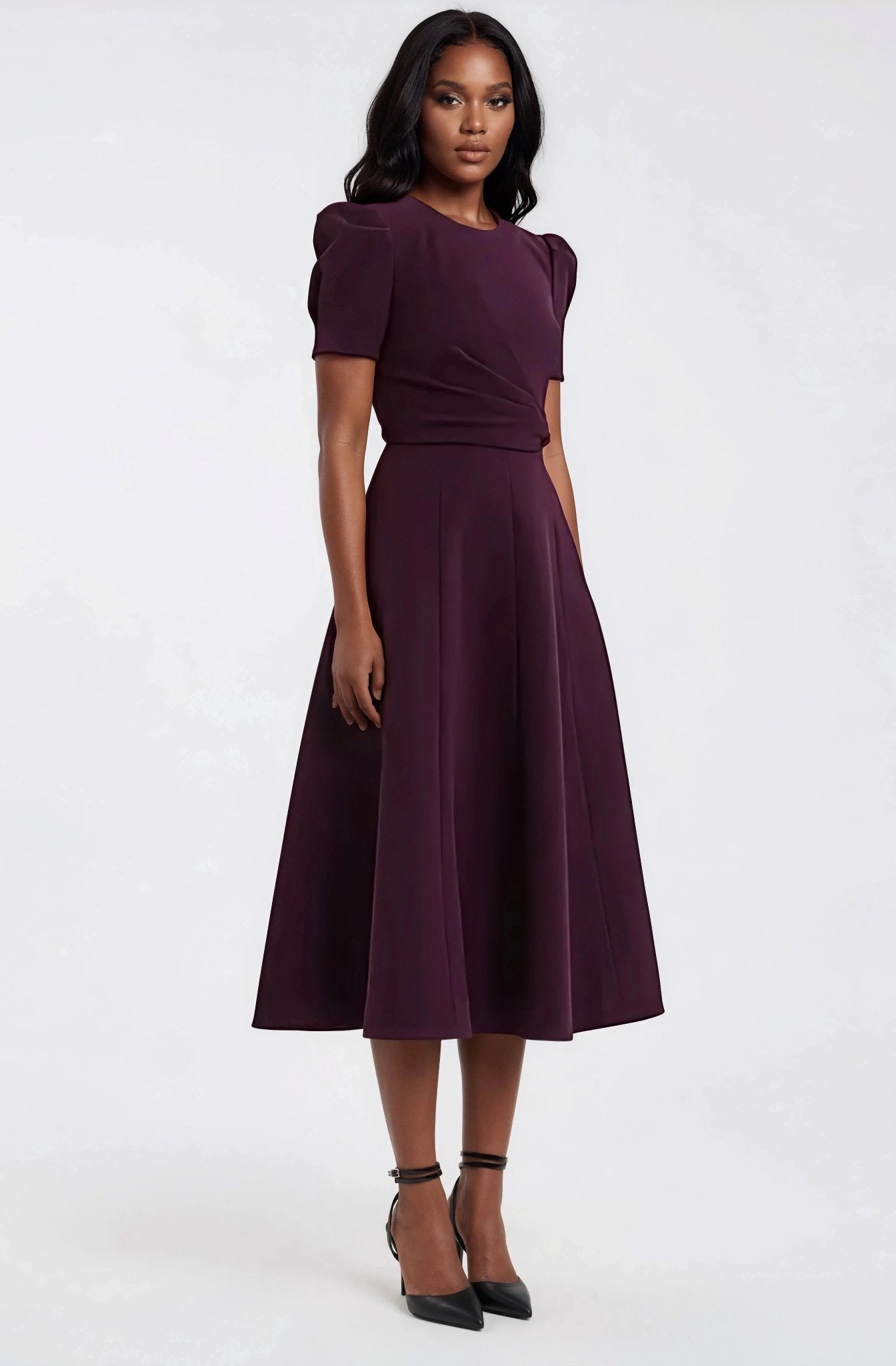 Syrah Midi Dress – Blackberry XO, Tina