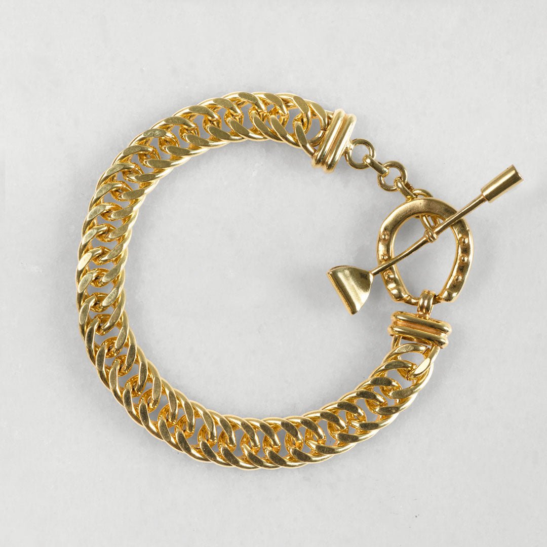 Cavaletti - T Bar Horseshoe Clasp Bracelet in Gold Urban-Equestrian