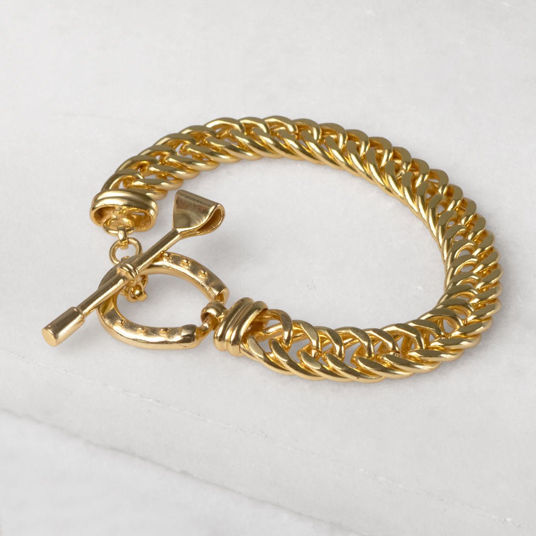 Cavaletti - T Bar Horseshoe Clasp Bracelet in Gold Urban-Equestrian