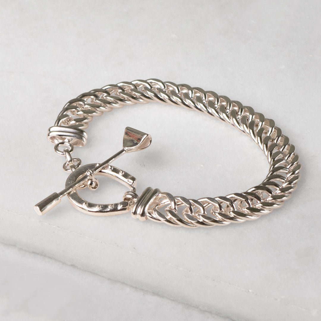Cavaletti - T Bar Horseshoe Clasp Bracelet in Silver Urban-Equestrian