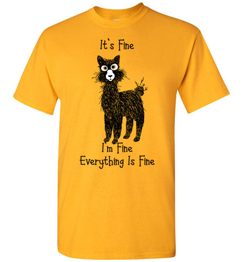 t-shirt: Alpaca I'm Fine Short-Sleeve Purely Alpaca