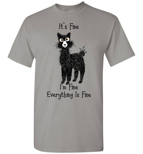 t-shirt: Alpaca I'm Fine Short-Sleeve Purely Alpaca