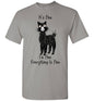t-shirt: Alpaca I'm Fine Short-Sleeve Purely Alpaca