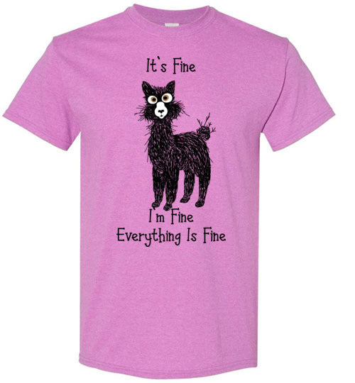 t-shirt: Alpaca I'm Fine Short-Sleeve Purely Alpaca