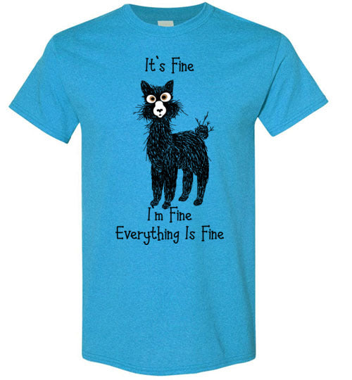 t-shirt: Alpaca I'm Fine Short-Sleeve Purely Alpaca