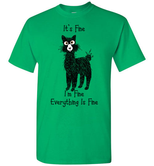 t-shirt: Alpaca I'm Fine Short-Sleeve Purely Alpaca