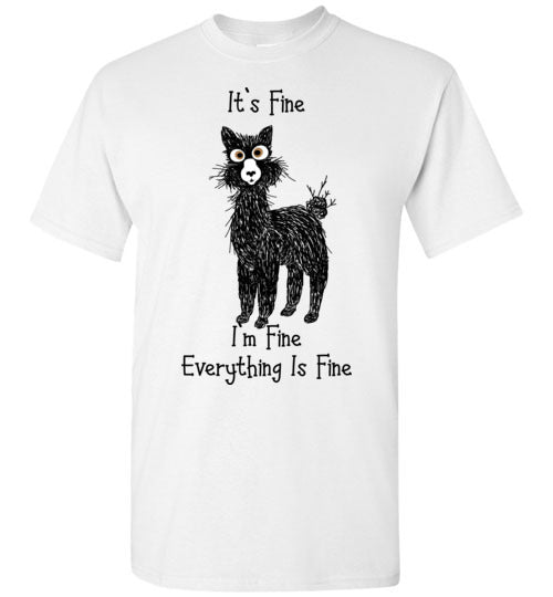 t-shirt: Alpaca I'm Fine Short-Sleeve Purely Alpaca