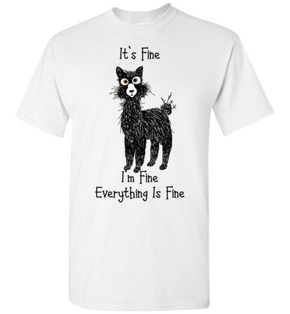 t-shirt: Alpaca I'm Fine Short-Sleeve Purely Alpaca