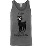 t-shirt: Alpaca I'm Fine Unisex Tank Purely Alpaca