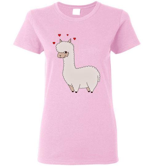 t-shirt: Alpaca Love Gildan Ladies Short-Sleeve Purely Alpaca