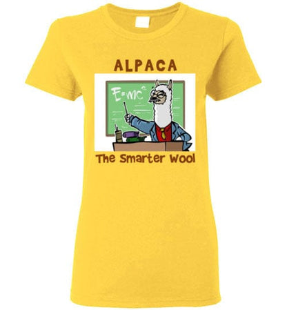 t-shirt: Alpaca The Smarter Wool Ladies Short-Sleeve Purely Alpaca