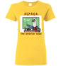 t-shirt: Alpaca The Smarter Wool Ladies Short-Sleeve Purely Alpaca