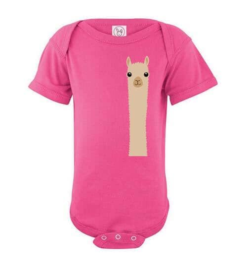 t-shirt: Alpaca Watching Custom Order - Infant Bodysuit Purely Alpaca