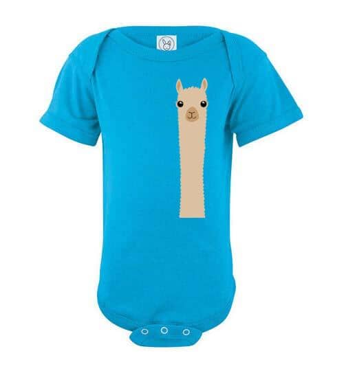 t-shirt: Alpaca Watching Custom Order - Infant Bodysuit Purely Alpaca