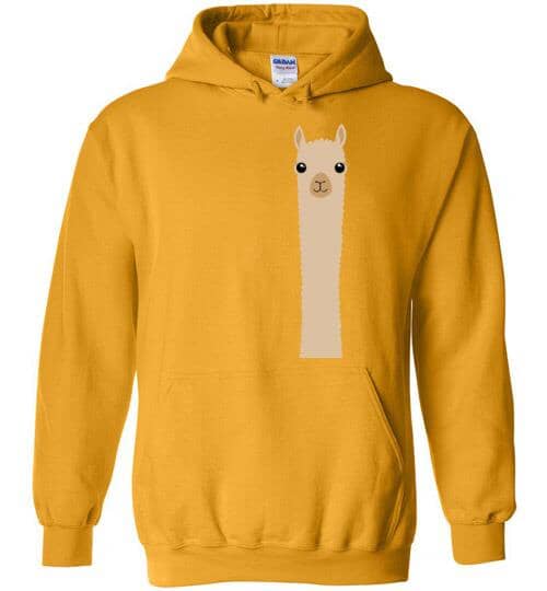 Alpaca Watching Gildan Hoodie Purely Alpaca