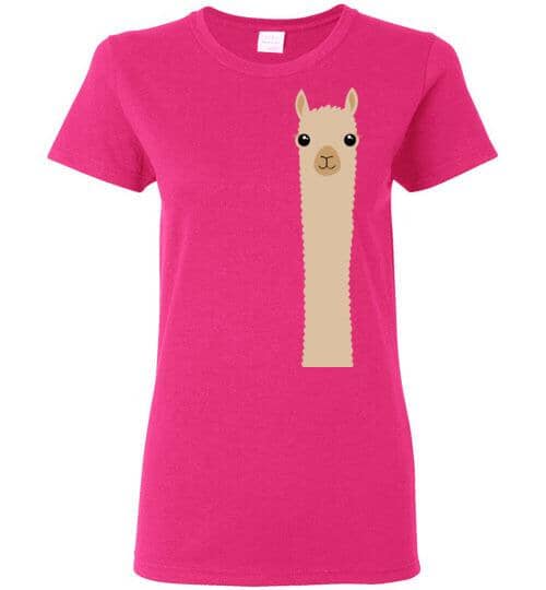 t-shirt: Alpaca Watching Gildan Ladies Purely Alpaca