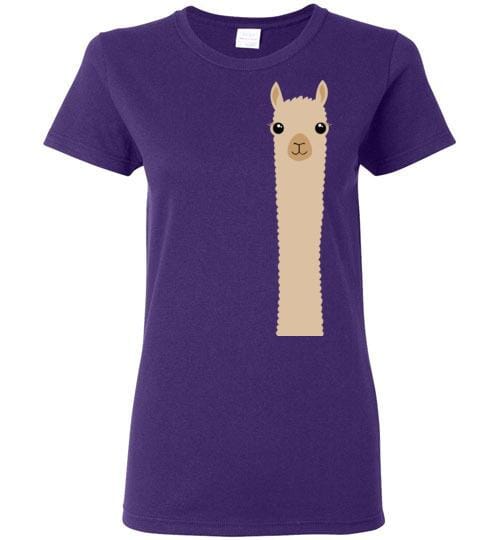 t-shirt: Alpaca Watching Gildan Ladies Purely Alpaca