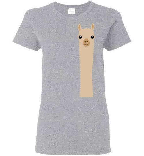 t-shirt: Alpaca Watching Gildan Ladies Purely Alpaca