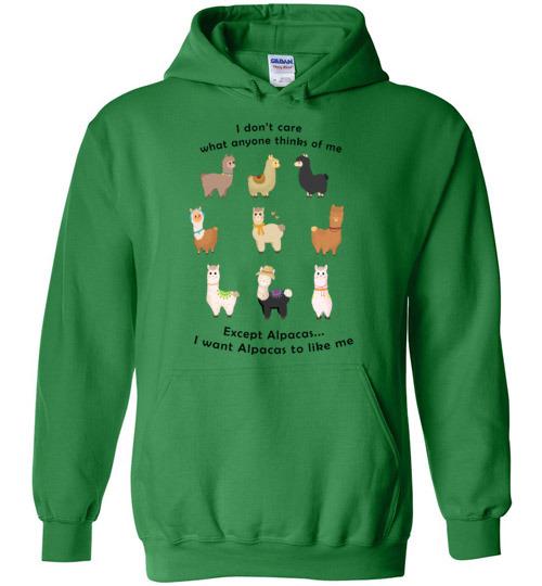 I Want Alpacas to Like Me Gildan Heavy Blend Hoodie Purely Alpaca