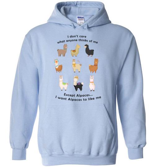 I Want Alpacas to Like Me Gildan Heavy Blend Hoodie Purely Alpaca
