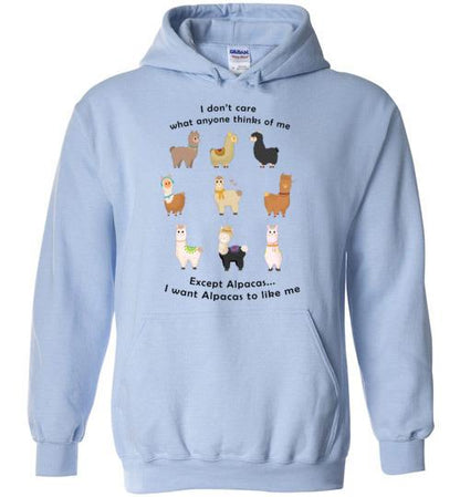 I Want Alpacas to Like Me Gildan Heavy Blend Hoodie Purely Alpaca