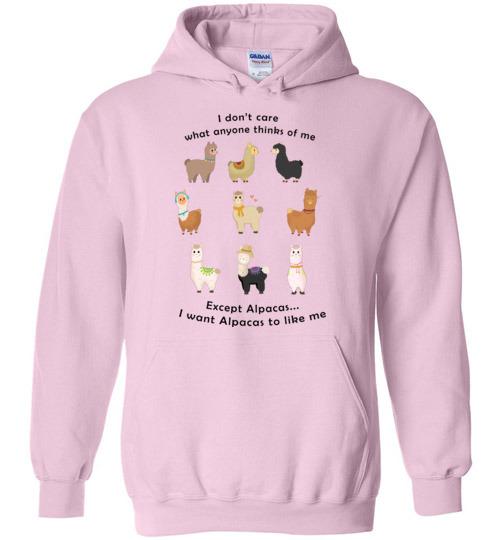 I Want Alpacas to Like Me Gildan Heavy Blend Hoodie Purely Alpaca