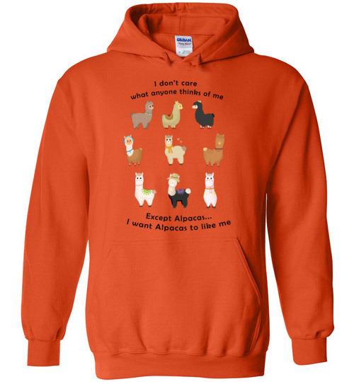 I Want Alpacas to Like Me Gildan Heavy Blend Hoodie Purely Alpaca