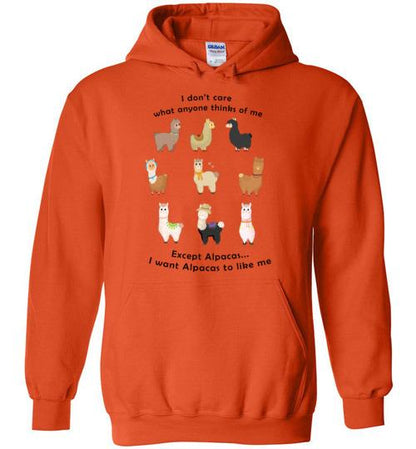 I Want Alpacas to Like Me Gildan Heavy Blend Hoodie Purely Alpaca