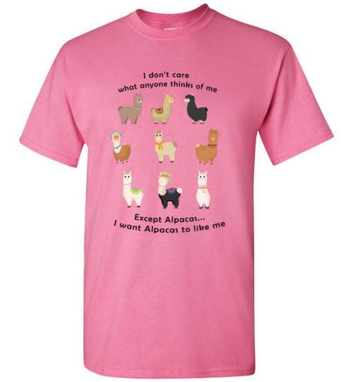 t-shirt: I Want Alpacas to Like Me Gildan Short-Sleve Purely Alpaca