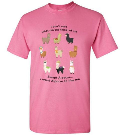 t-shirt: I Want Alpacas to Like Me Gildan Short-Sleve Purely Alpaca