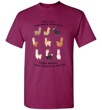 t-shirt: I Want Alpacas to Like Me Gildan Short-Sleve Purely Alpaca