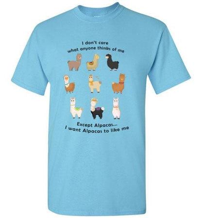 t-shirt: I Want Alpacas to Like Me Gildan Short-Sleve Purely Alpaca