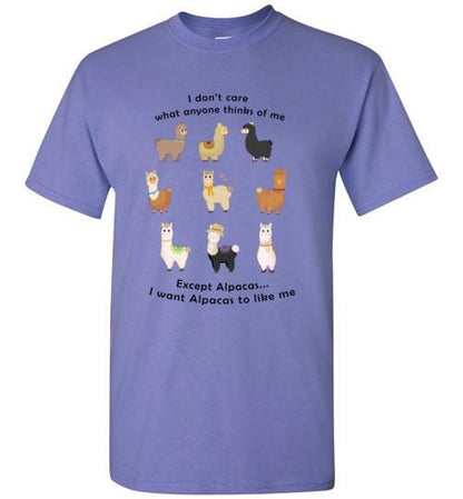 t-shirt: I Want Alpacas to Like Me Gildan Short-Sleve Purely Alpaca