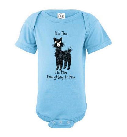 t-shirt: I'm Fine Alpaca Infant Fine Jersey Bodysuit Onesie Purely Alpaca