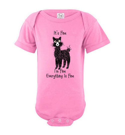 t-shirt: I'm Fine Alpaca Infant Fine Jersey Bodysuit Onesie Purely Alpaca