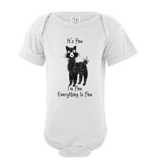 t-shirt: I'm Fine Alpaca Infant Fine Jersey Bodysuit Onesie Purely Alpaca